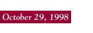 October 29, 1998